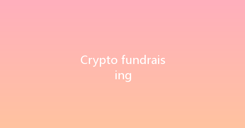 Crypto fundraising 