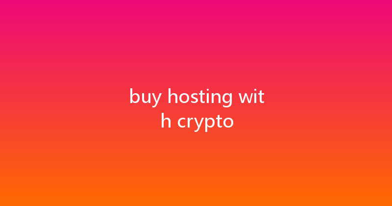 buy hosting with crypto 