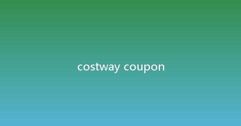 costway coupon 