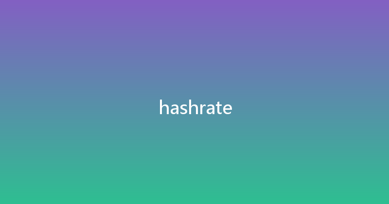 hashrate 