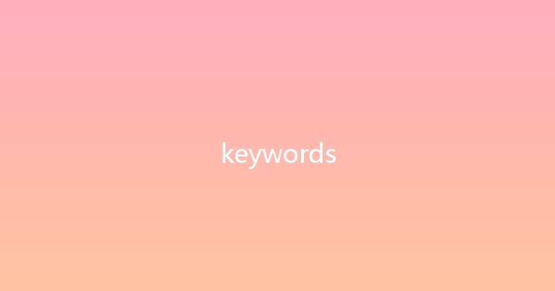 keywords 